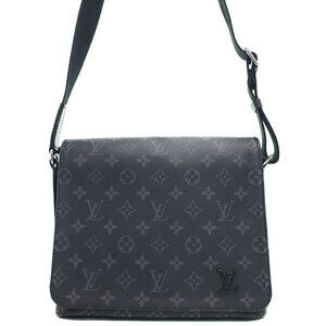 Louis Vuitton Monogram Eclipse Black District NM Shoulder Bag